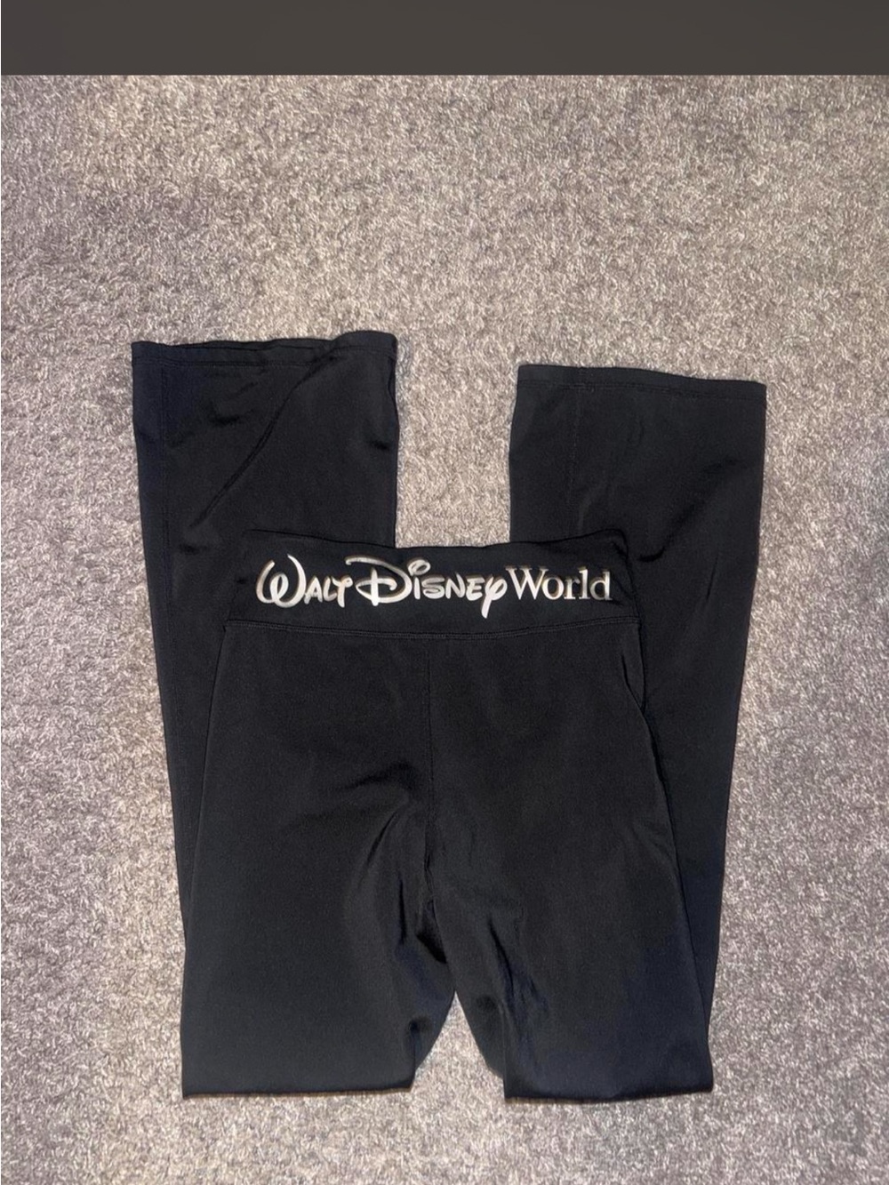 Disney Black Walt Disney World Boot Cut Leggings